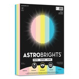 Astrobrights WAU91714 Color Paper, 24 lb Bond Weight, 8.5 x 11, Assorted Colors, 500/Ream
