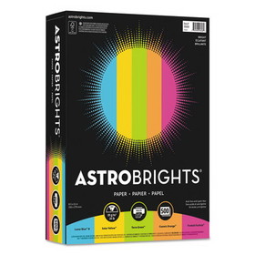 Astrobrights 99608 Color Paper -"Bright" Assortment, 24lb, 8.5 x 11, Assorted Bright Colors, 500/Ream