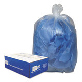 Webster WBI385822C Clear Low-Density Can Liners, 55-60gal, .9 Mil, 38 X 58, Clear, 100/carton