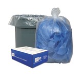 Webster WBI434722C Clear Low-Density Can Liners, 56gal, .9 Mil, 43 X 47, Clear, 100/carton