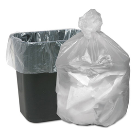 WEBSTER INDUSTRIES WBIGNT2424 High Density Waste Can Liners, 7-10gal, 6mic, 24 X 23, Natural, 1000/carton