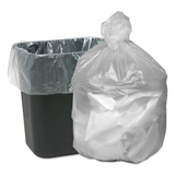 WEBSTER INDUSTRIES WBIGNT2433 High Density Waste Can Liners, 16gal, 6mic, 24 X 31, Natural, 1000/carton