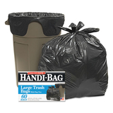 Handi-Bag WBIHAB6FT60 Super Value Pack Trash Bags, 30gal, .65mil, 30 X 33, Black, 60/box