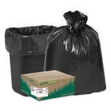 Earthsense WBIRNW2410 Recycled Can Liners, 7-10gal, .85mil, 24 X 23, Black, 500/carton