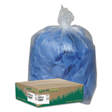 Earthsense WBIRNW4615C Linear Low Density Clear Recycled Can Liners, 45 gal, 1.5 mil, 40