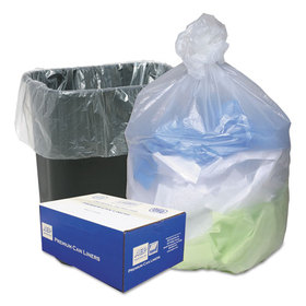 WEBSTER INDUSTRIES WBIWHD2431 High Density Can Liners, 16gal, .315mil, 24 X 33, Natural, 200/carton