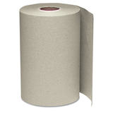 Windsoft WIN108 Nonperforated Paper Towel Roll, 8 X 350ft, Brown, 12 Rolls/carton