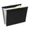 ACCO BRANDS WLJ68205 Slide-Bar Expanding Pocket File, 13 Pockets, Poly, Letter, Black, Price/EA