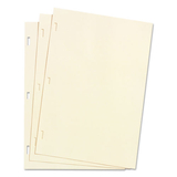 ACCO BRANDS WLJ90130 Looseleaf Minute Book Ledger Sheets, Ivory Linen, 14 X 8-1/2, 100 Sheet/box
