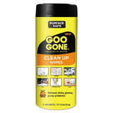 Goo Gone 2000 Clean Up Wipes, 8 x 7, Citrus Scent, White, 24/Canister, 4 Canister/Carton