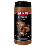 WEIMAN 91CT Leather Wipes, 7 x 8, 30/Canister, 4 Canisters/Carton