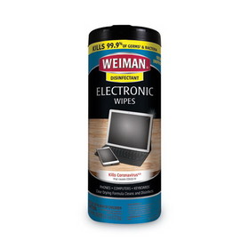 WEIMAN WMN93ACT E-tronic Wipes, 1-Ply, 7 x 8, White, 30/Canister, 4 Canisters/Carton