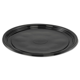 WNA WNAA512PBL Caterline Casuals Thermoformed Platters, Pet, Black, 12