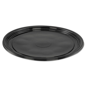 WNA WNAA512PBL Caterline Casuals Thermoformed Platters, Pet, Black, 12" Diameter