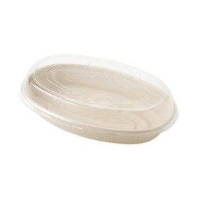 World Centric WORBOLCSUBB PLA Lids for Fiber Burrito Bowls, 9.7" Diameter, Clear, Plastic, 300/Carton