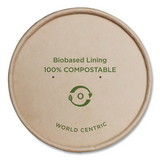 World Centric WORBOLPA12K Paper Lids for Bowls, 4.6