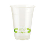 World Centric WORCPCS20 PLA Clear Cold Cups, 20 oz, Clear, 1,000/Carton