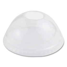 World Centric WORCPLCS12D PLA Clear Cold Cup Lids, Dome Lid, Fits 9 oz to 24 oz Cups, 1,000/Carton
