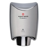 WORLD DRYER K-973A2 SMARTdri Hand Dryer, Stainless Steel, Brushed