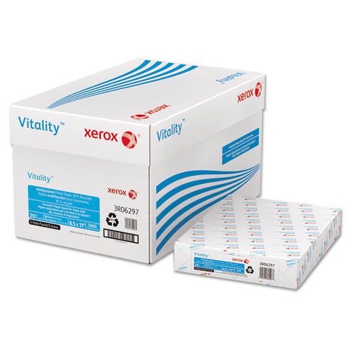Green Ream of 500 Sheets Legal Paper Size 20 Lb 30% Recycled Xerox Vitality Colors Multipurpose Printer Paper