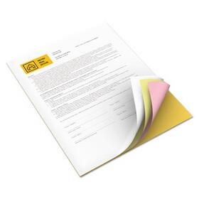 Xerox XER3R12856 Vitality Multipurpose Carbonless Paper, 8 1/2 X 11, Goldenrod/pink/canary/white
