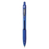 Zebra Pen ZEB22220 Z-Grip Ballpoint Pen, Retractable, Medium 1 mm, Blue Ink, Translucent Blue/Blue Barrel, 12/Pack