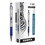 Zebra ZEB27120 F-301 Ballpoint Pen, Retractable, Fine 0.7 mm, Blue Ink, Stainless Steel/Blue Barrel, Price/DZ