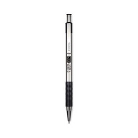 Zebra ZEB27310 F-301 Ballpoint Retractable Pen, Black Ink, Bold, Dozen