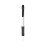 Zebra ZEB41610 Sarasa Dry X20+ Gel Pen, Retractable, Fine 0.7 mm, Black Ink, White/Black Barrel, Dozen