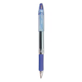 Zebra Pen ZEB44120 Jimnie Gel Pen, Stick, Medium 0.7 mm, Blue Ink, Clear/Blue Barrel, 12/Pack