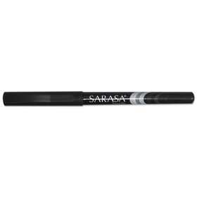 Zebra ZEB66110 Sarasa Porous Point Pen, Stick, Fine 0.8 mm, Black Ink, Black Barrel, 12/Pack