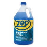 Zep Commercial ZU1120128 Streak-Free Glass Cleaner, Pleasant Scent, 1 gal Bottle, 4/Carton