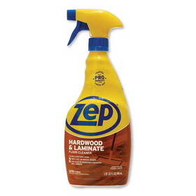 Zep Commercial ZUHLF32 Hardwood and Laminate Cleaner, 32 oz Spray Bottle, 12/Carton