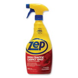 Zep Commercial ZUHTC32 High Traffic Carpet Cleaner, Fresh Scent, 32 oz Spray Bottle, 12/Carton