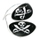 U.S. Toy 1029 Skull and Crossed Sword Pirate Eye Patches, Price/Dozen