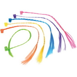 U.S. Toy 1367 Assorted Color Braided Hair Pieces