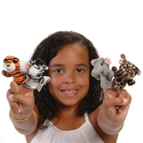 U.S. Toy 1463 Wild Animal Finger Puppets