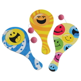 U.S. Toy 1765 Smiley Face Paddle Balls