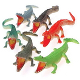 U.S. Toy 2381 Toy Crocodiles / 6 in.