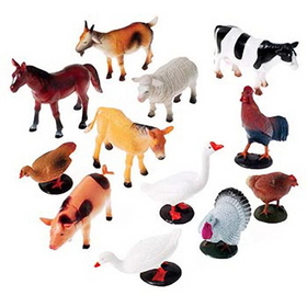 U.S. Toy 2386 Toy Farm Animals / 3 in.-5 in.