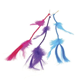 U.S. Toy 4282 Neon Feather Hair Clips