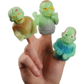 U.S. Toy 4407 GID Zombie Finger Puppets