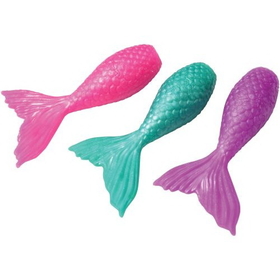 U.S. Toy 4619 Mermaid Tail Pencil Toppers/6-Pc