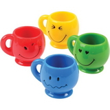 U.S. Toy 7757 Mini Smiley Face Mugs