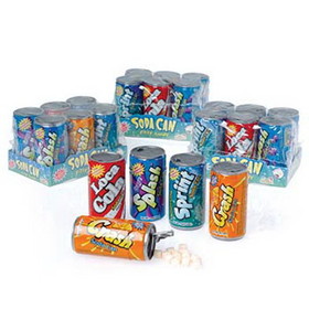 U.S. Toy CA282 Soda Can Fizzy Candy - 72 cans per unit