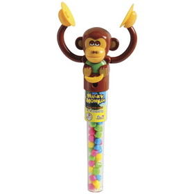 U.S. Toy CA393 Wacky Monkey Candy Tube / 12-pc