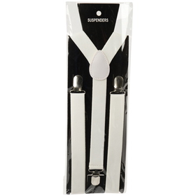 U.S. Toy CM63-11 Adult Suspenders / White