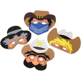 U.S. Toy CM71 Cowboy Foam Masks