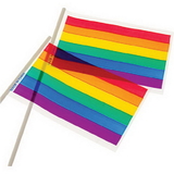 U.S. Toy D30 Plastic Rainbow Flag