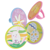 U.S. Toy ED223 Adjustable Easter Sticker Rings-48 Pieces